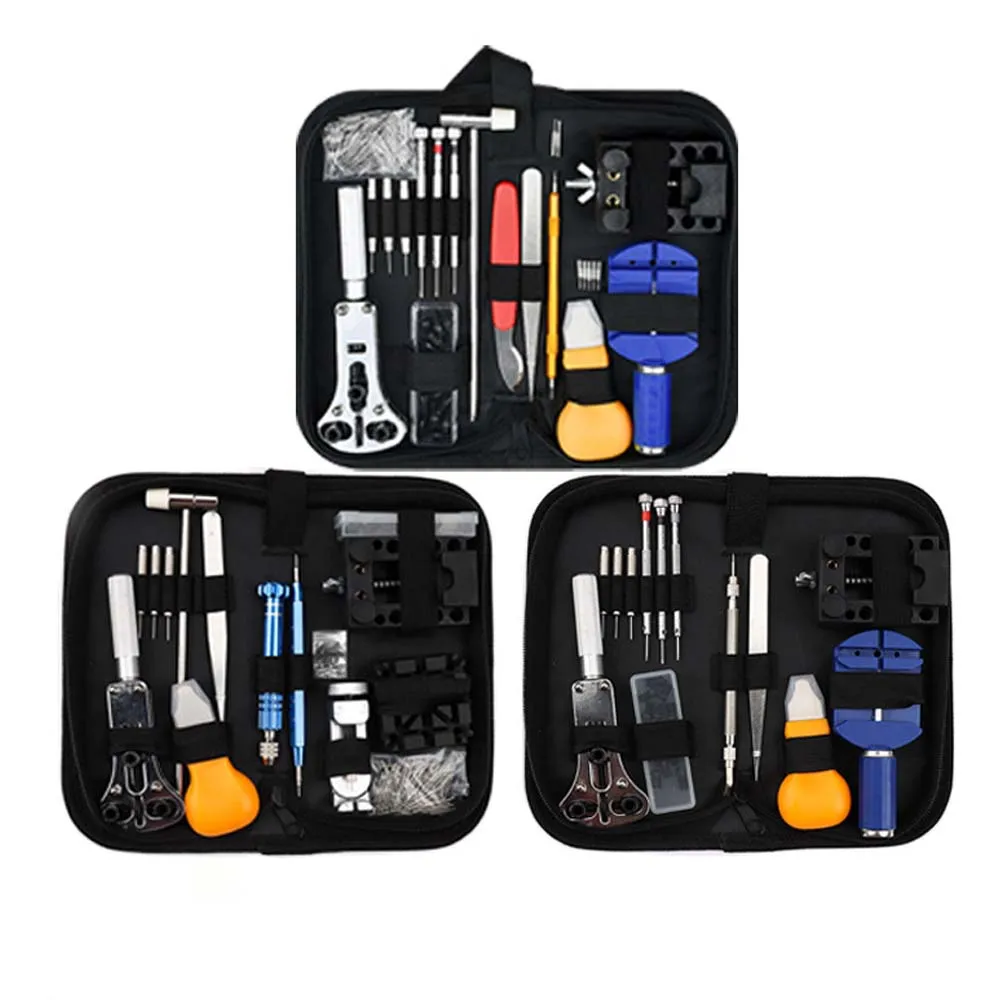 Assista Repair Tool Kit para Desmontagem Relógio, Pry Knife, chave de fenda Pin, Hammer Set, Relojoeiro Band Link, Clockmaker Acessório, 1 Set