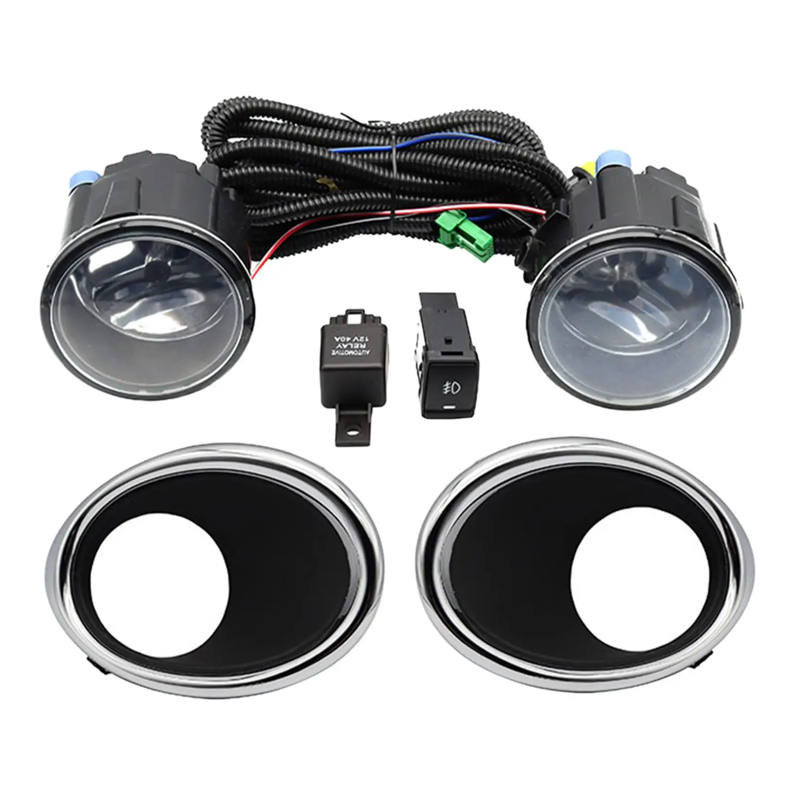 Left Right Fog Light with Relay Auto Spare Parts Shock Resistant 55W 12V