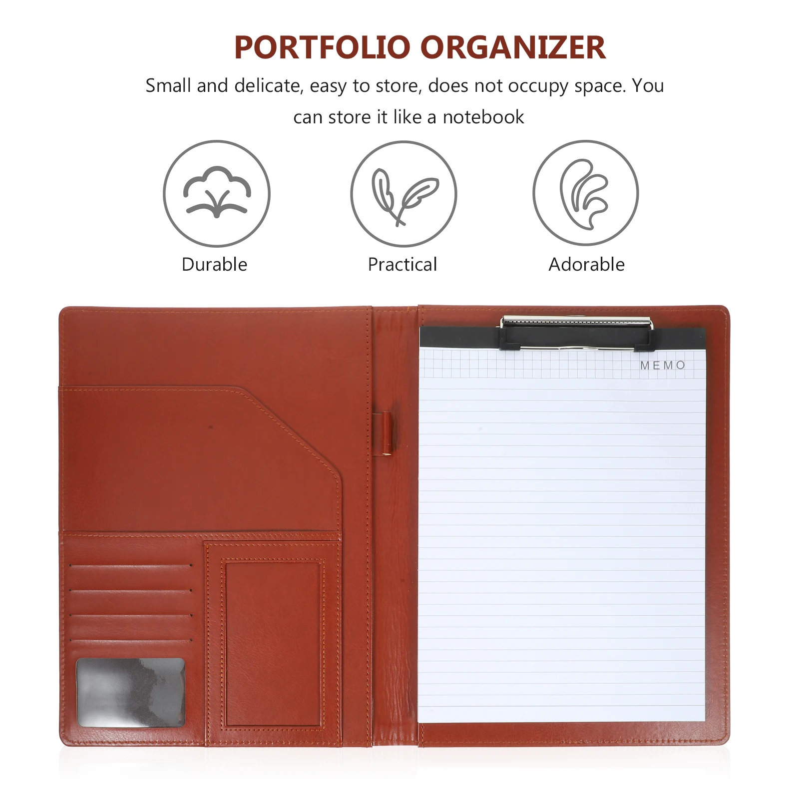 

Multi-Function Business Folder File Storage Board Document Organizer Binder Portfolio For Office Supply Men Interview