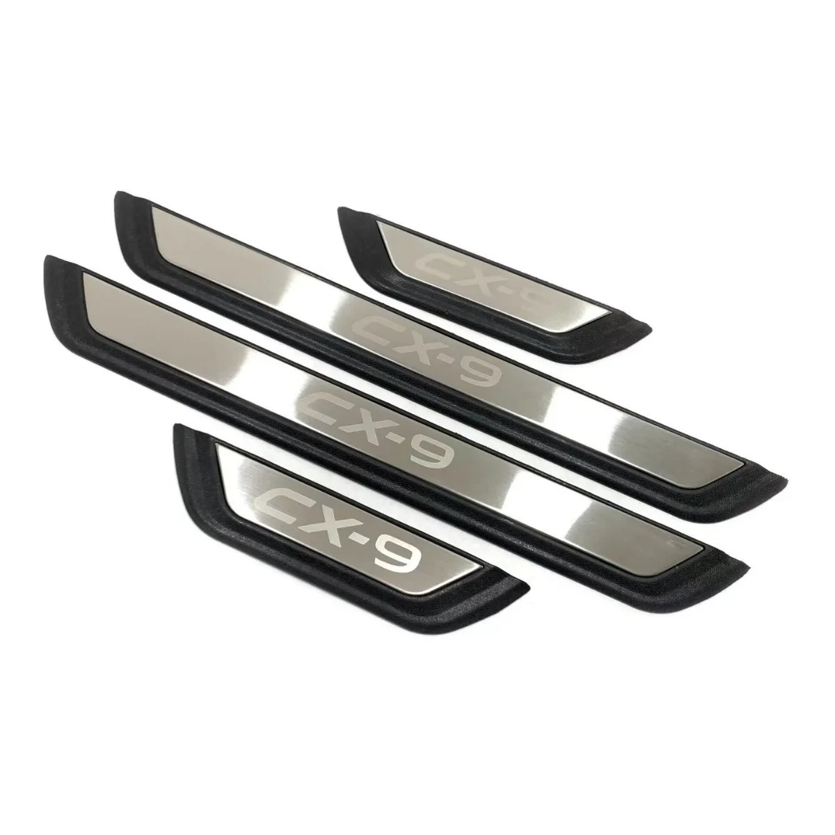For Mazda CX-9 CX9 CX 9 2022 -2027 Car Door Sill Plates Stainless Steel Plastics 3D Interiors Accessories Auto Part