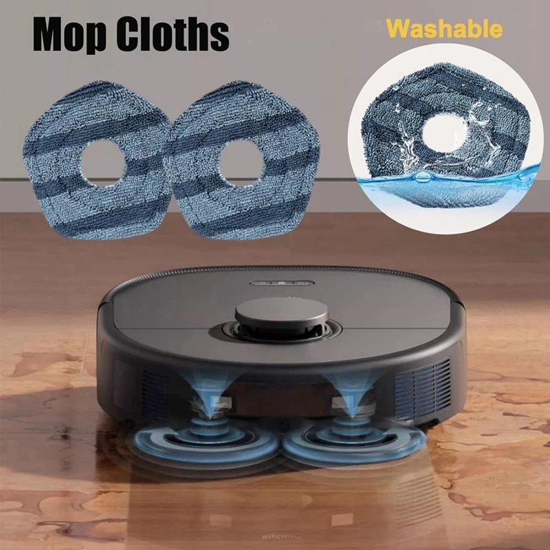 For Eufy X10 Pro Omni Robot Vacuum, Washable And Reusable Main Side Brush Hepa Filter Mop Cloth Dust Bags