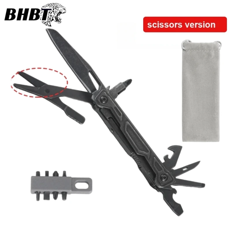 

BHBT 19-IN-1 Multitool Knife EDC Pocket Knife Portable Outdoor Camping Survival Multi-tool Multi functional Tool with Bits