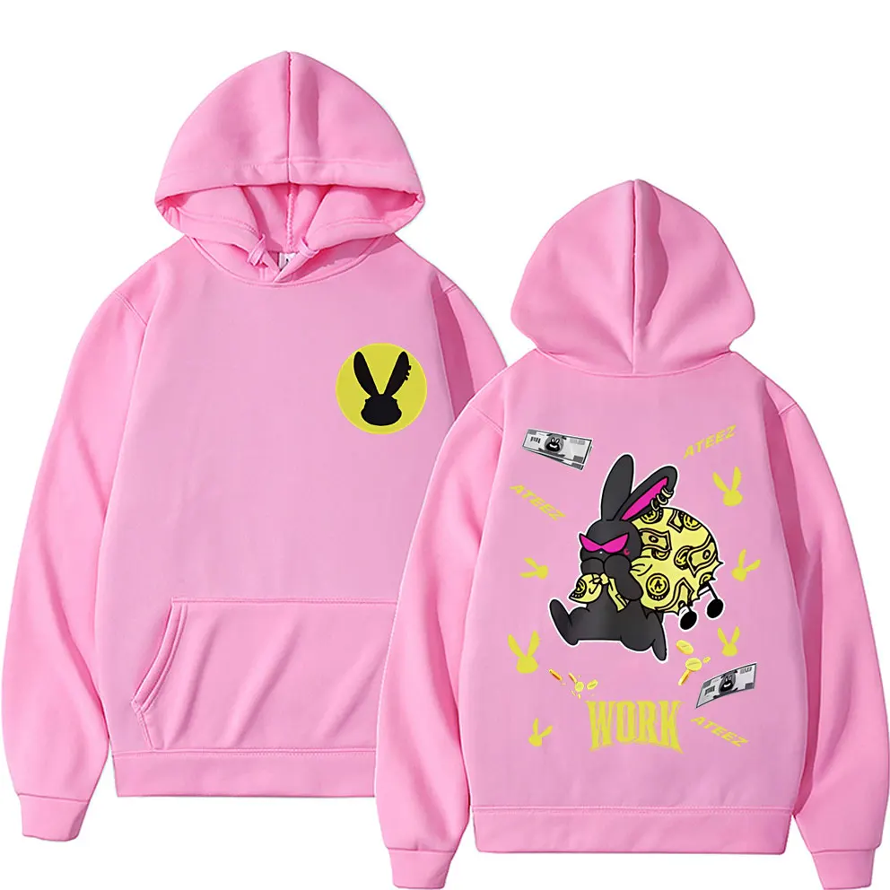 Korean Kpop ATEEZ Golden Hour Hoodie Men Women Clothing Sweatshirt Hip Hop Oversized Hoodies Men's Fleece Cotton Hooded Pullover