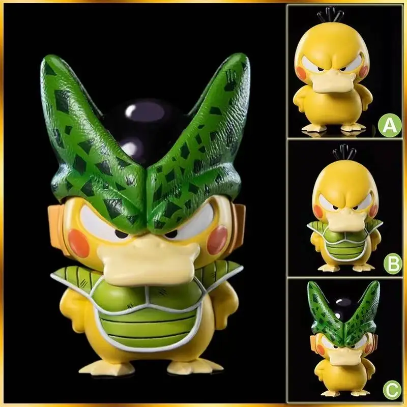 2025 Anime nuevo Dragon Ball Z figura Psyduck Cosplay figura de acción celular estatua de PVC juguetes de modelos coleccionables regalos de cumpleaños