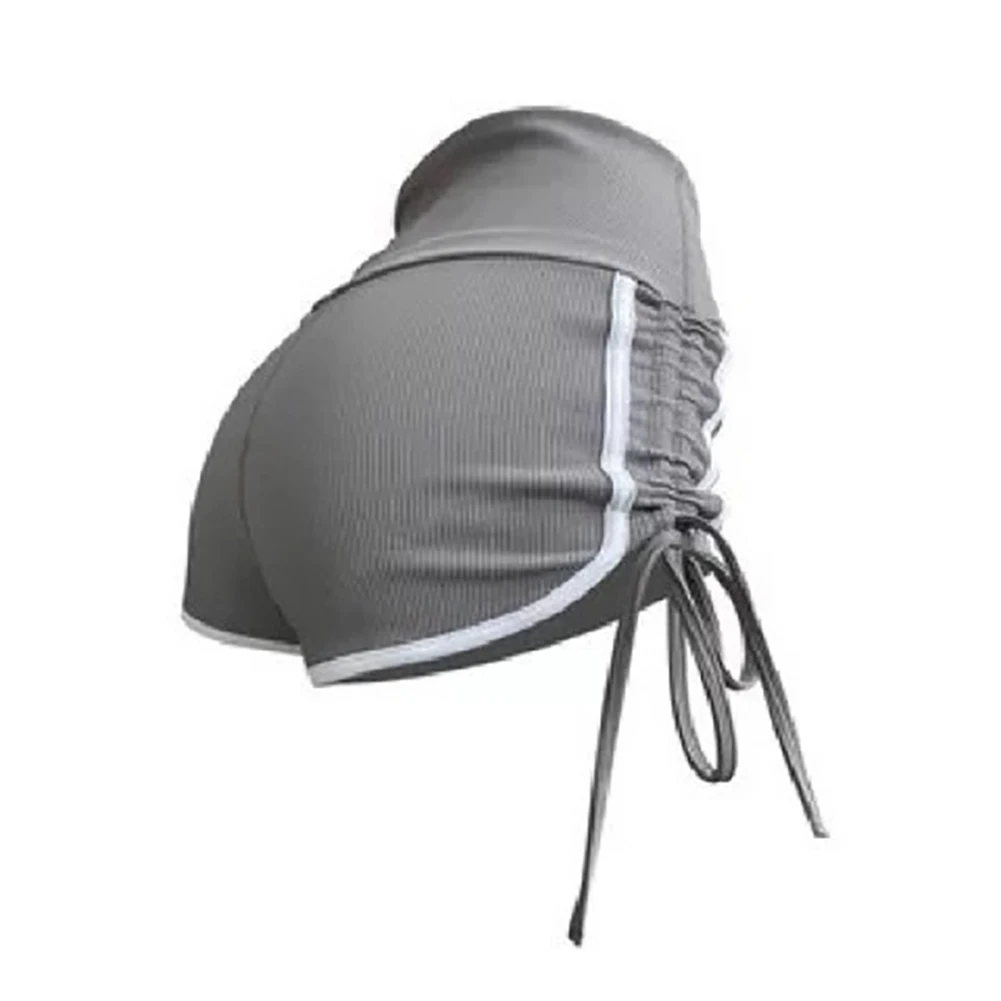 Mulheres verão shorts casuais lado split apertado-encaixe sexy cordão calças quentes de secagem rápida respirável esportes yoga calças curtas
