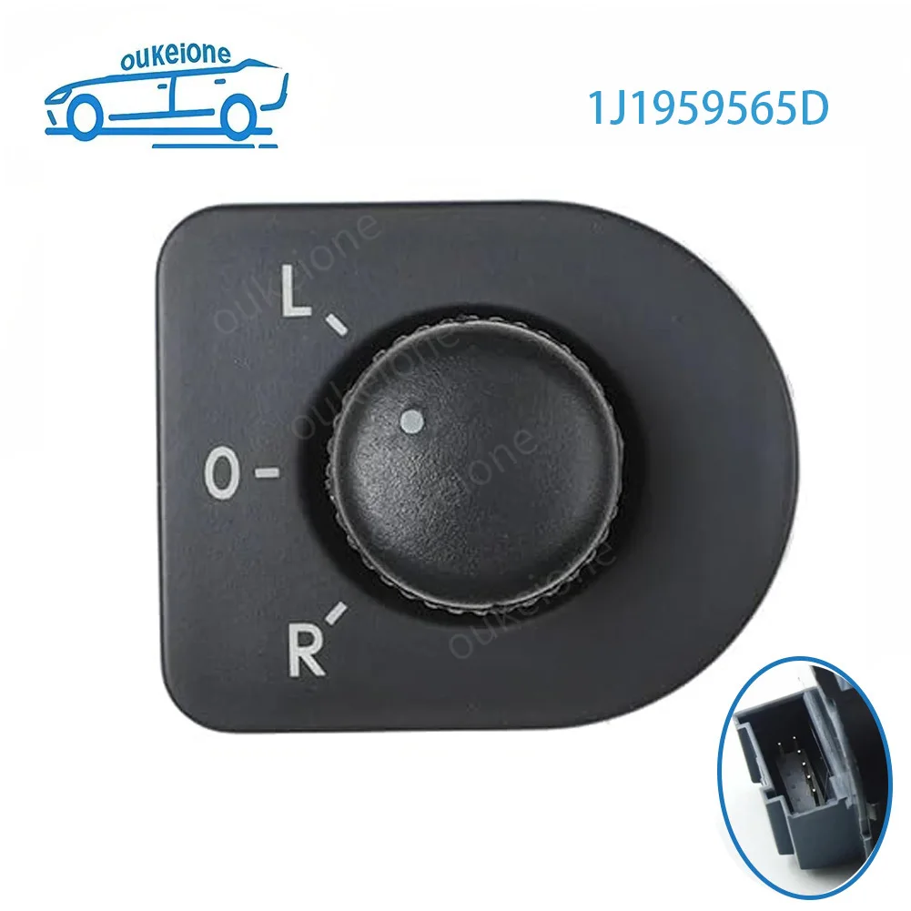 

For VW Passat B5 B5.5 Golf MK4 Beetle 1998 1999 2000 2001 2002-2010 Rearview Mirror Adjustment Control Switch Knob 1J1959565D