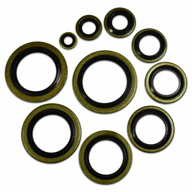 150/100pcs Bonded Seal Sealing Ring Assortment Kit Oil Drain Screw Combined Washer Seal Set M6 M8 M10 M12 M14 M16 M18 M20 M22