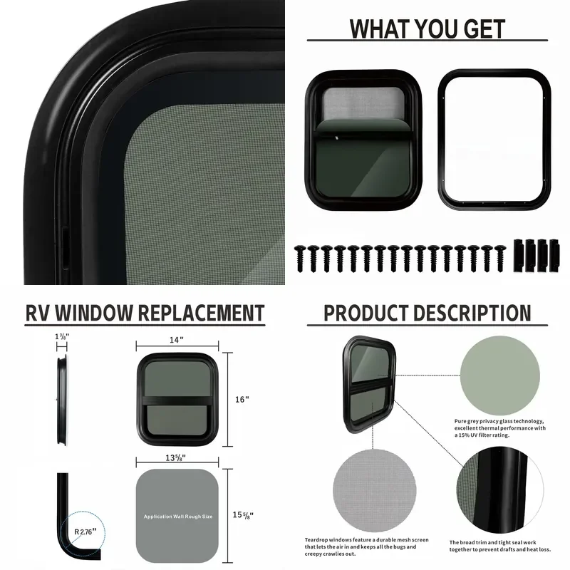 for RV Window Accessories Camping Lift Window Up and Down Push and Pull Source Manufacturer