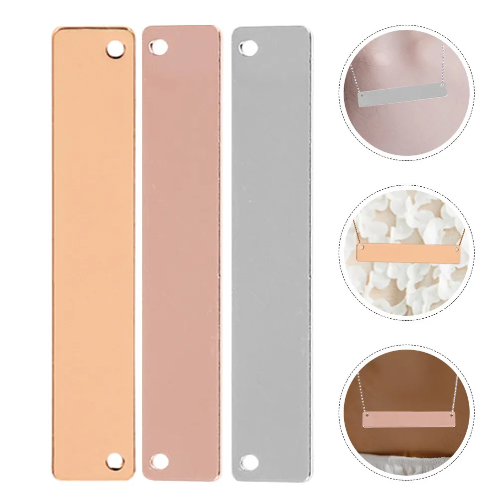 

18Pcs Metal Stamping Blank Charms Copper Pendants DIY Tags Material for Jewelry Craft Keychains Hanging Decorative