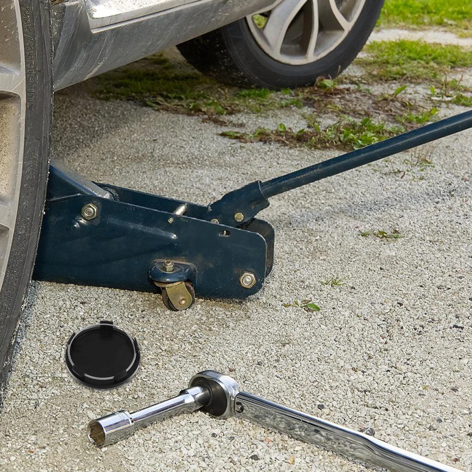 

4pcs Hub Caps 60MMx56MM Curved Durable Trailer Wheel Centric Protective Trailer Wheel Center Caps Covers Set