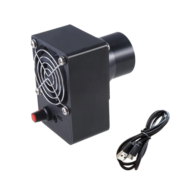 

Adjustable Speed 60 Fan Blower with USB Cable 5.5x2.1mm for Camping, Cooling Sports, BBQ Starter