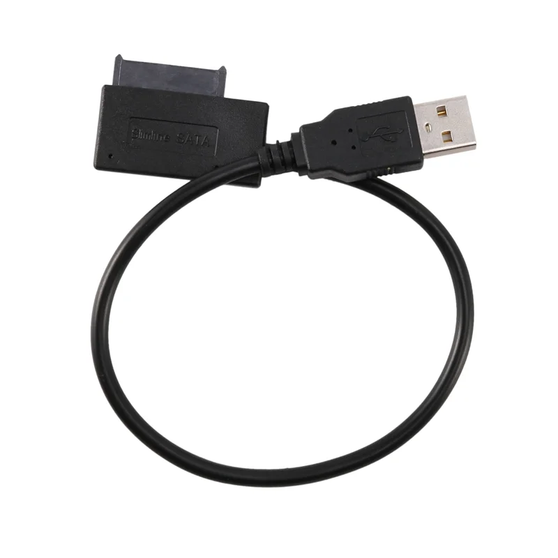 B24B 3X USB 2.0 To Mini Sata II 7+6 13Pin Adapter Converter Cable For Laptop CD/DVD ROM Slimline Drive
