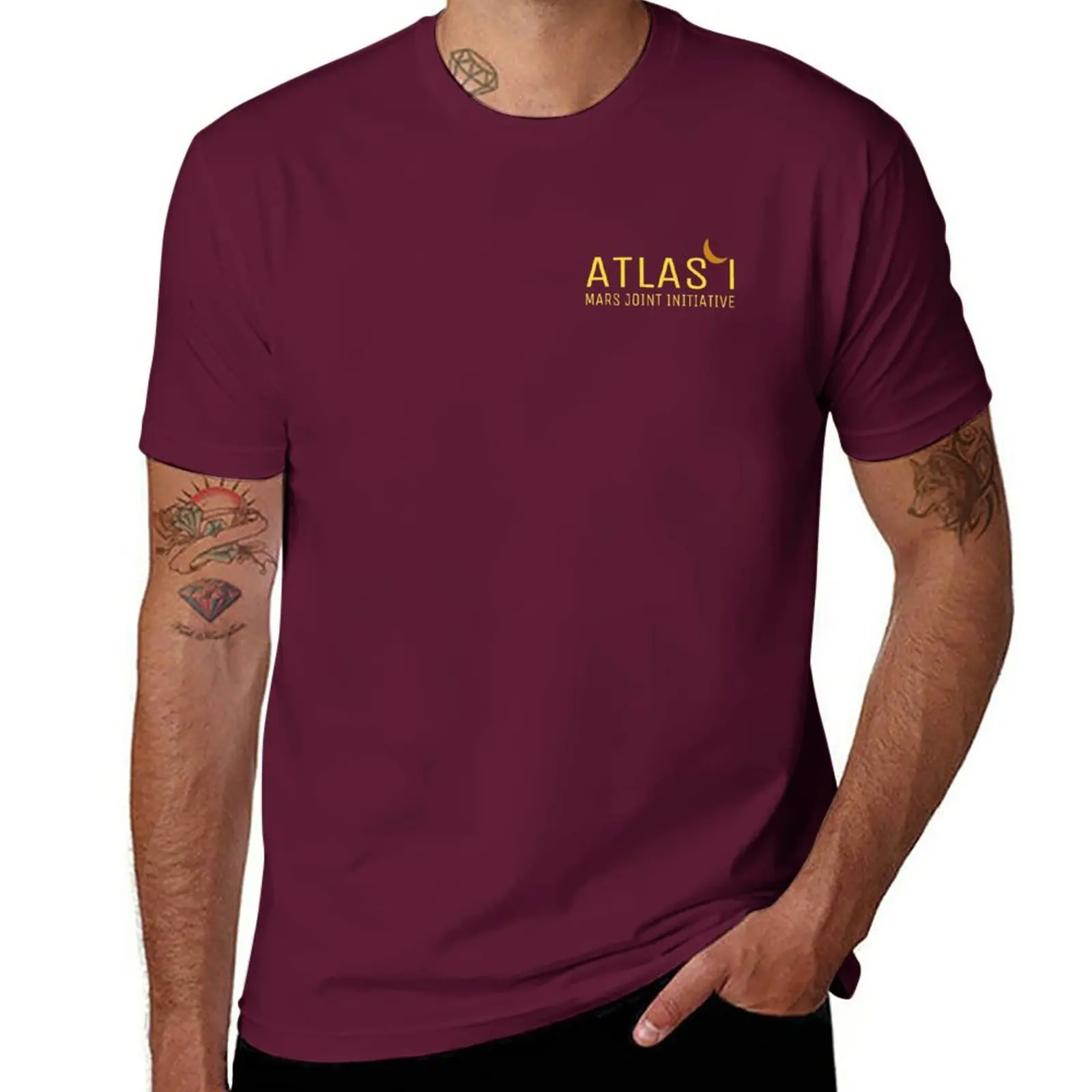 New Atlas I Mars Joint Initiative T-Shirt t shirt man sweat shirt vintage clothes sweat shirts, men