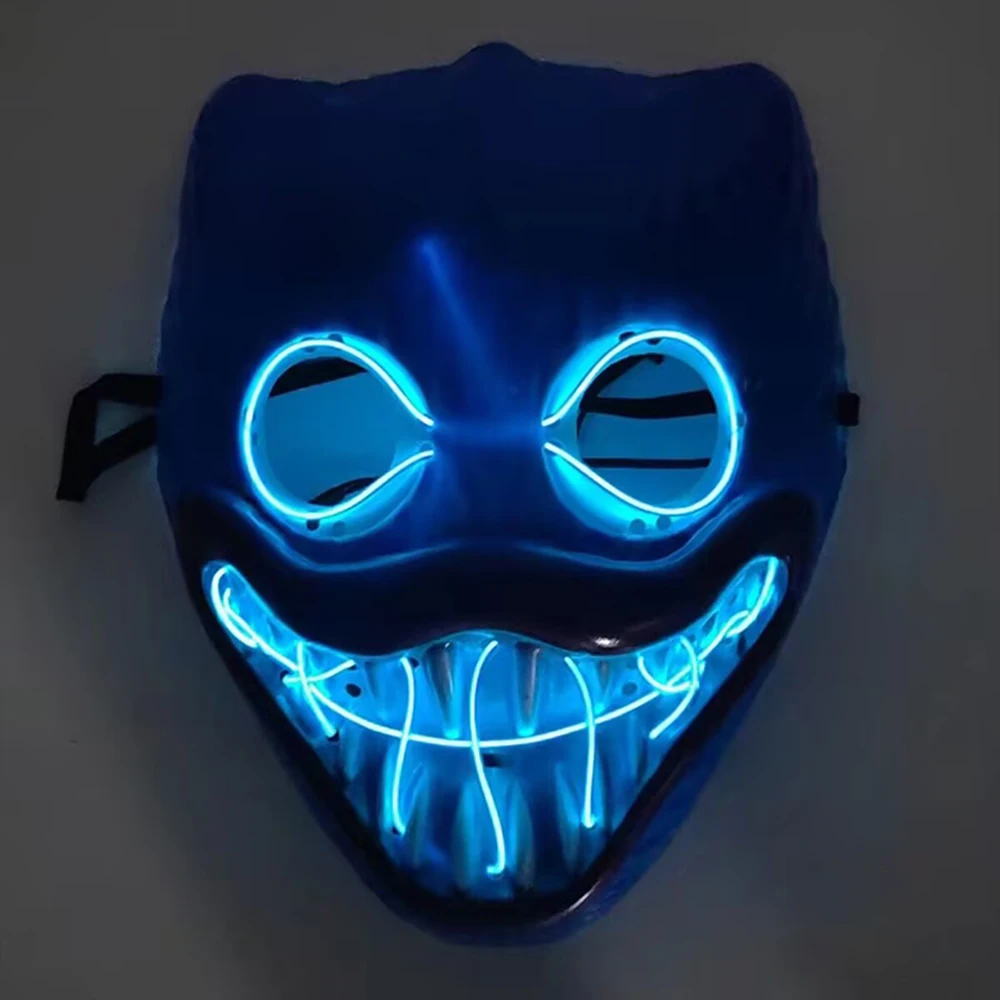 

Glowing Plastic Mask Children's Mask Halloween Easter Children's Gift Punk Style Party Carnival Special Cosplay Mask