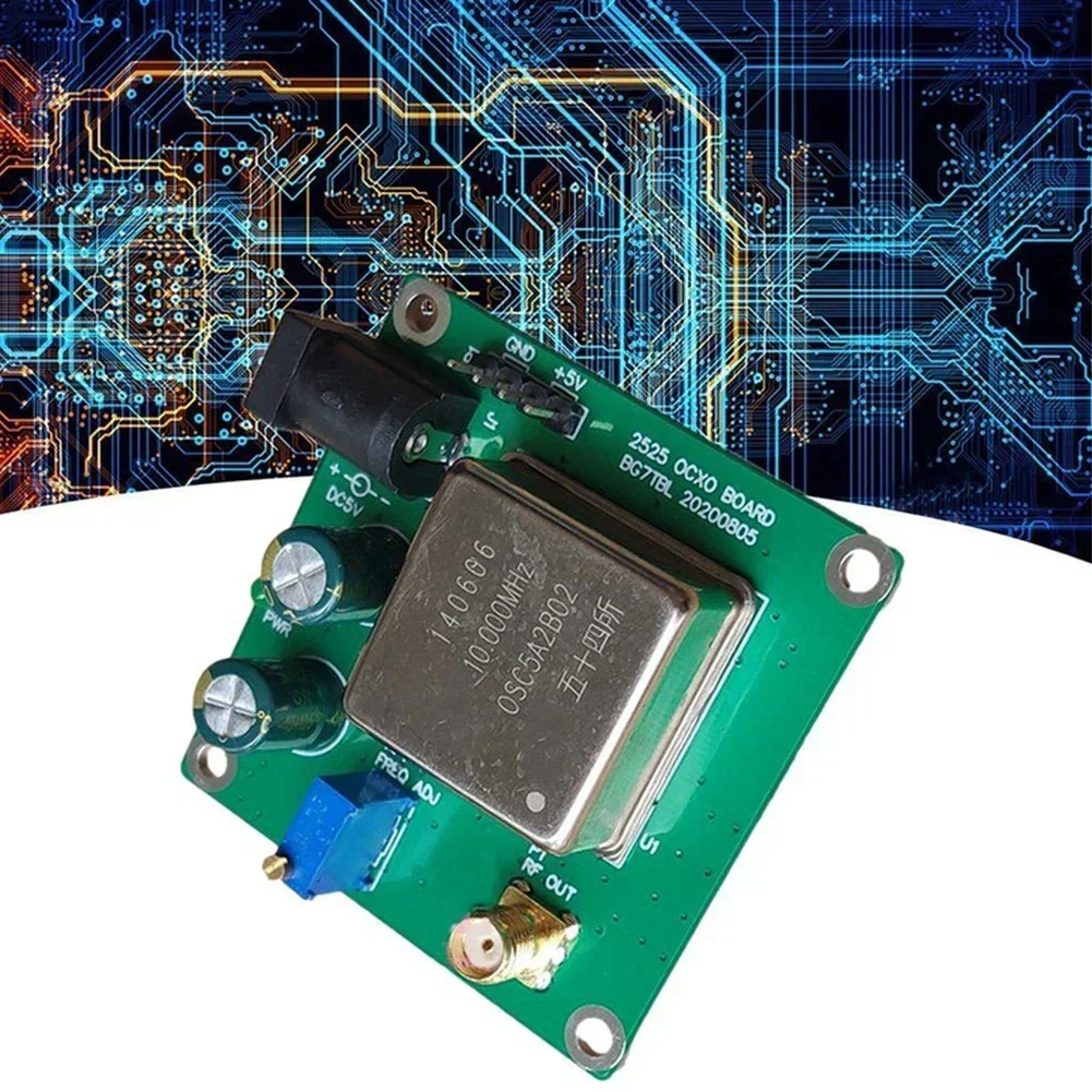 High Performance 10MHz Frequency OCXO Board with Green PCB Circuit for Constant Temperature Oscillator Sine Wave