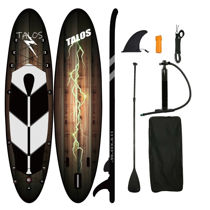 Talos wholesale hot sale new design custom subboard inflatable sup wood paddle board