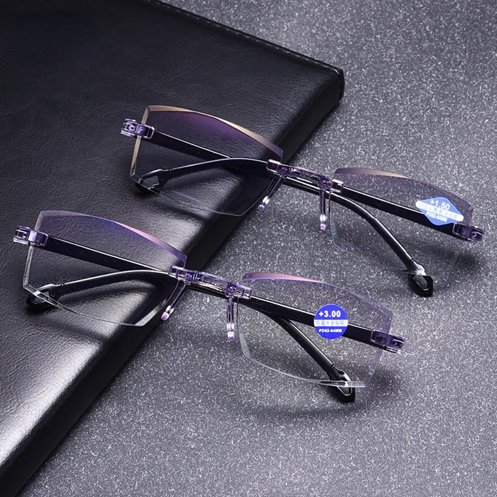 Smart Glasses with Automatic Adjustment Men Magnifying Glasses Reading Glases Women Anti-blue Light  +1.0-+4.0 Eyewear