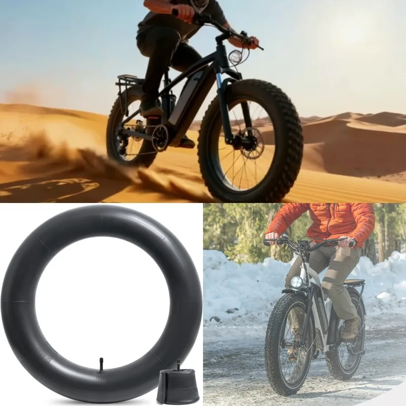 2pcs Fat Bike Inner Tubes 20x4.0 24x4.0 Bicycle Tubes for Snow Sand Tires,Inflatable Tubes Fat Tire Bike Winter Riding Outdoor