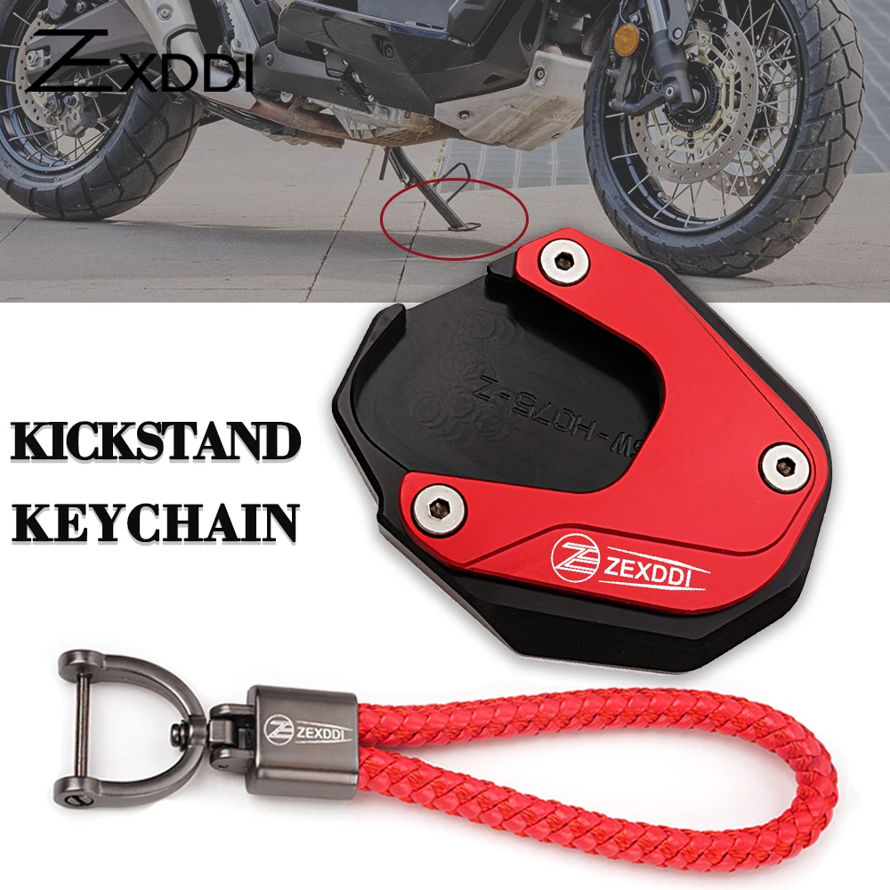 ZEXDDI-almohadilla de agrandar para motocicleta, accesorio de soporte lateral CNC para Honda XADV 750 xadv 750 xadv750 2017-2020 2021-2024