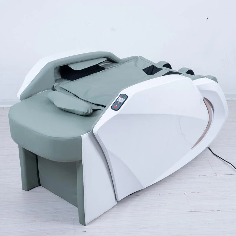 Electric Massage Chair Salon Spa Bed With Metal Frame Synthetic Leather Upholstery For Facial Treatment And Body Therapy