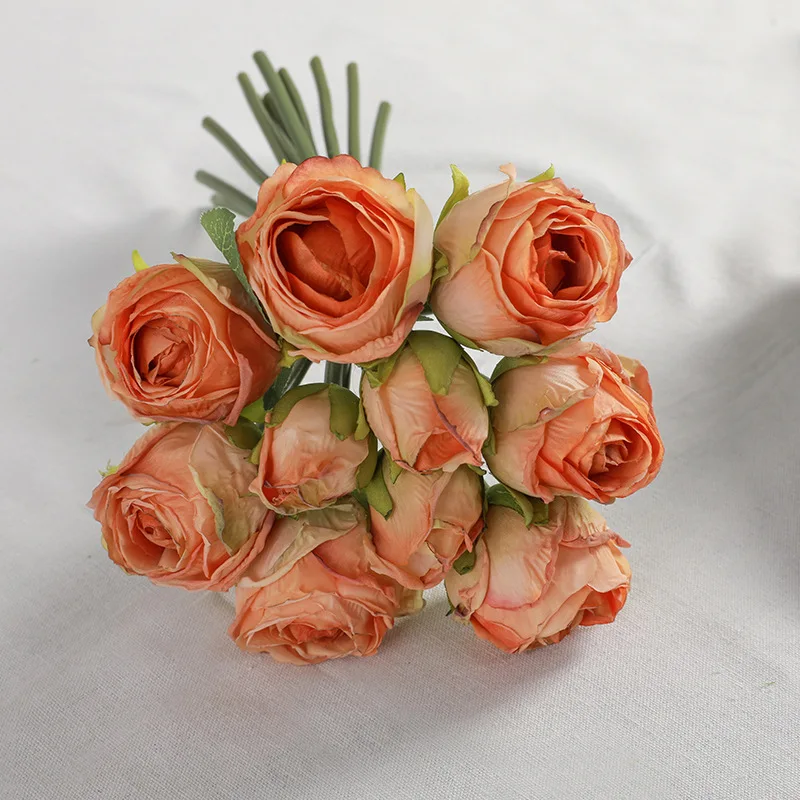 

1 PCS Artificial Rose Silk Flowers Wedding Bouquet Home Decor House Room Decoration Gift F750