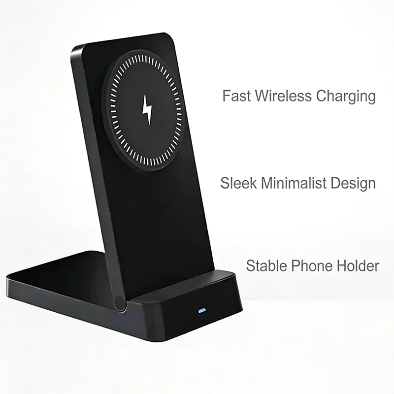 

Adjustable Angle Magnetic Wireless Charger Stand For iPhone 17 16 15 14 13 12 Pro Max Samsung S25 S24 S23 Fast Charging Station