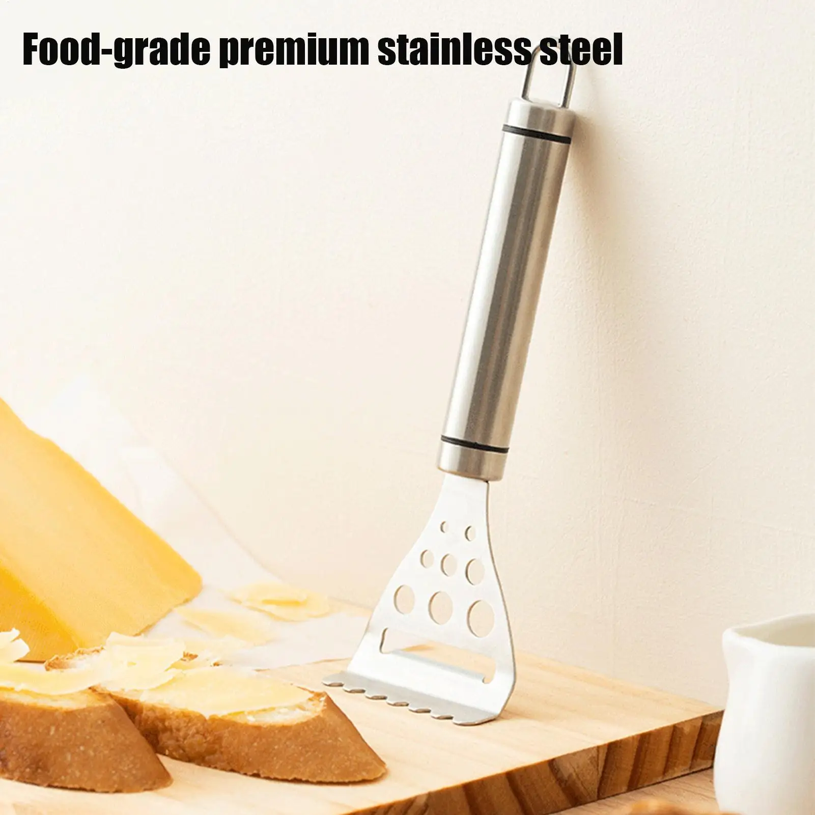 Manual Cheese Slicer Stainless Steel Comfort Grip Grater Metal Cheese Slicer Handheld For Gruyere Raclette Mozzarella Butter