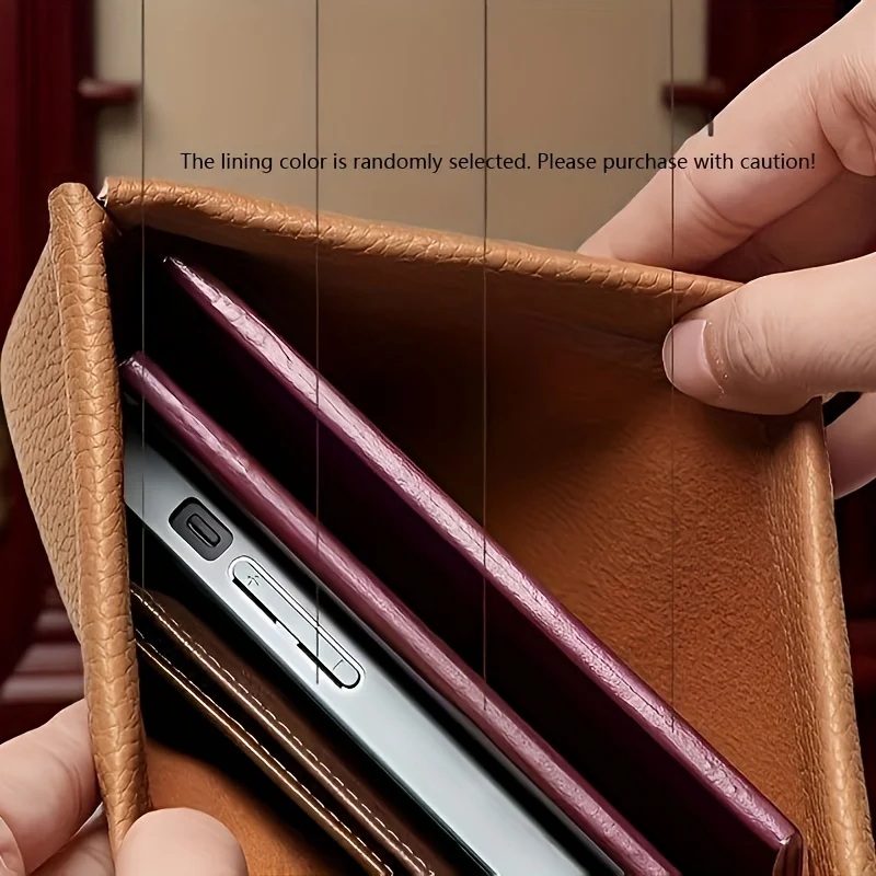 Automatisch Verschließende PU-Material Vintage Lange Geldbörse mit Automatischem Verschluss Großer Geld- und Münzfach Snap-Verschluss Münzbörse – Detail 5