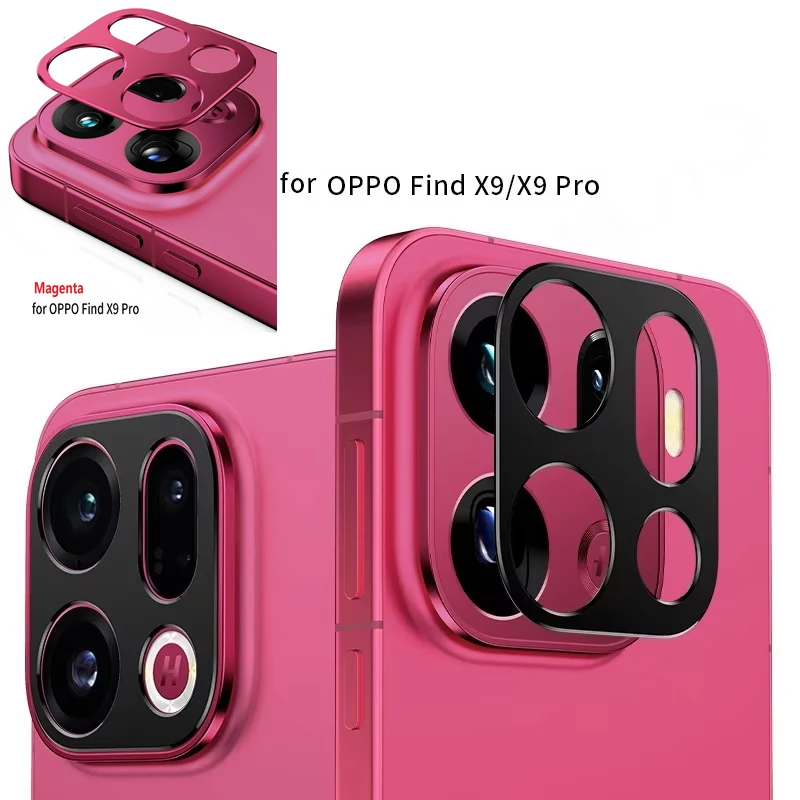 for Oppo Find X9 Pro Camera Bezel Anti Scratch Metal Frame Cover Hollow Film Super Slim Lens Protector Cap Sticker