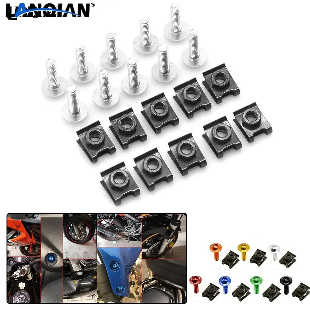 

Universal Motorcycle Fairing Screws Fastener Bolts Clips Screw Nuts For Yamaha XP500 XP530 FZ600 FZ400 NMAX 125 155 XMAX 125 250