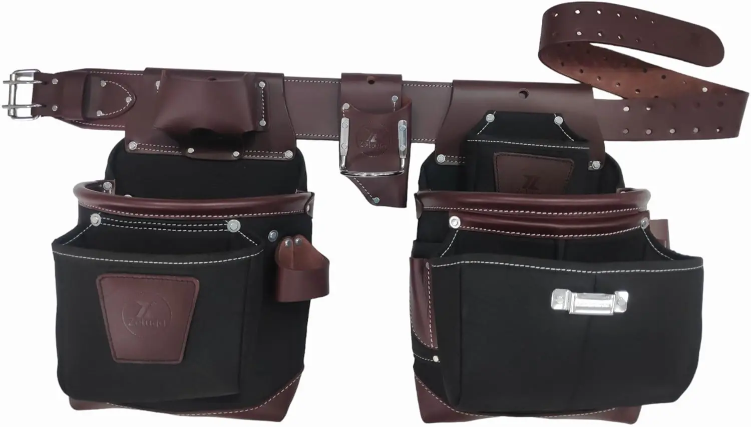 

Tool Belt, Bag, Carpenter, Construction, Framers, Handyman and Electrician Tool Bag Set, Brown