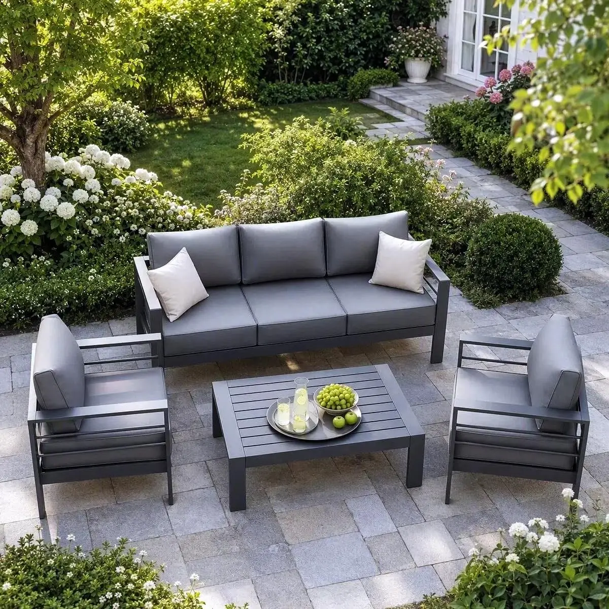 Aluminum Patio Sofa Set 5
