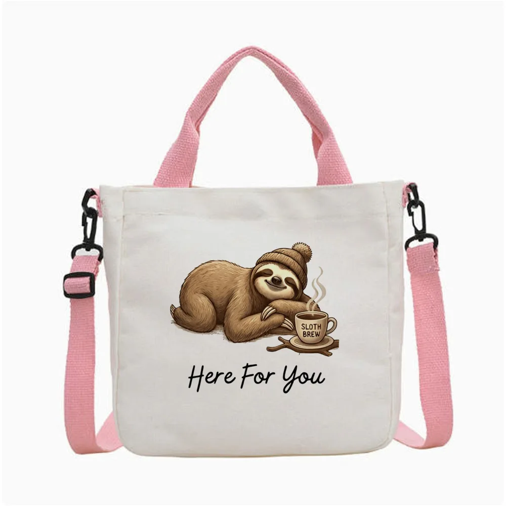 Sloth tote bag bolsas de tela einkaufstasche torba na zakupy grocery foldable femme