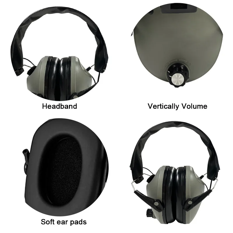 Electronic Noise-Cancelling Earmuffs Active Pickup Electronic Noise-Cancelling Shooting Tactical Earmuffs Soundproof Headphones