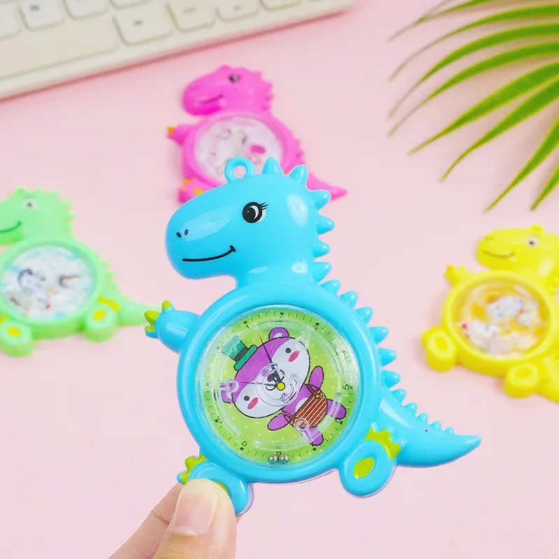 12Pcs Cartoon Dinosaur Rolling Ball Maze Intelletual Toys for Kids Birthday Party Favors Baby Shower Goodie Bag Pinata Fillers