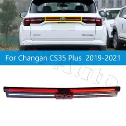 Changan CS35 Plus 2019-2021 용 자동차 후면 테일 라이트 뒷문 트림 후면 센터 트림 가짜 조명 패널 자동차 액세서리