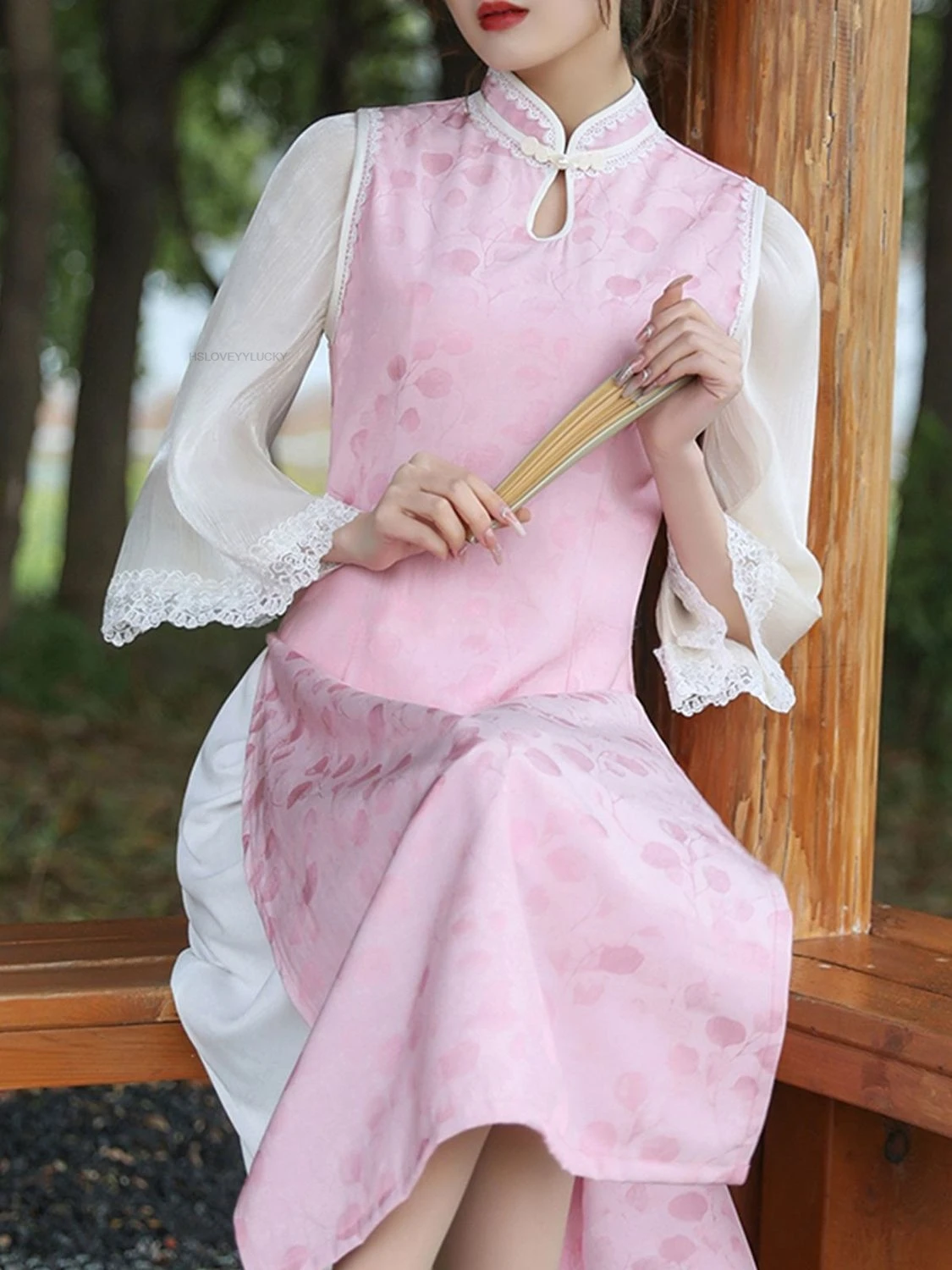 Elegant Temperament Slimming slim-fit Chinese Style Vintage Dress Thin Version Women Daily Qipao Dress Elegant Cheongsam