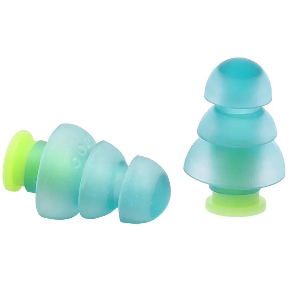 Waterproof Swimming Silicone Earplugs for Adults & Kids - Anti-Noise Ear Buds Plug