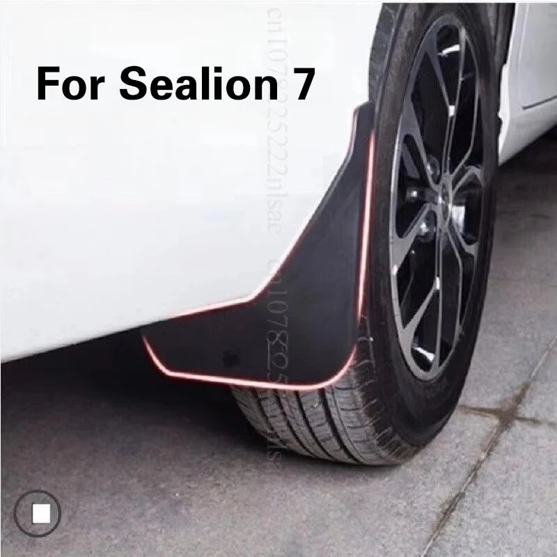 

4pcs Black Mudguards For BYD Sea lion 07 2025 Sealion 7 2026 2025 Mudflaps Splash Guards Mud Flap Front Rear Mudguards Fender
