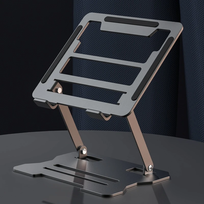 Portable Laptop Holder Stand Ergonomic Heightening Shelf Laptop Support Bracket Fast Heat Dissipation Base Foldable Tablet Stand