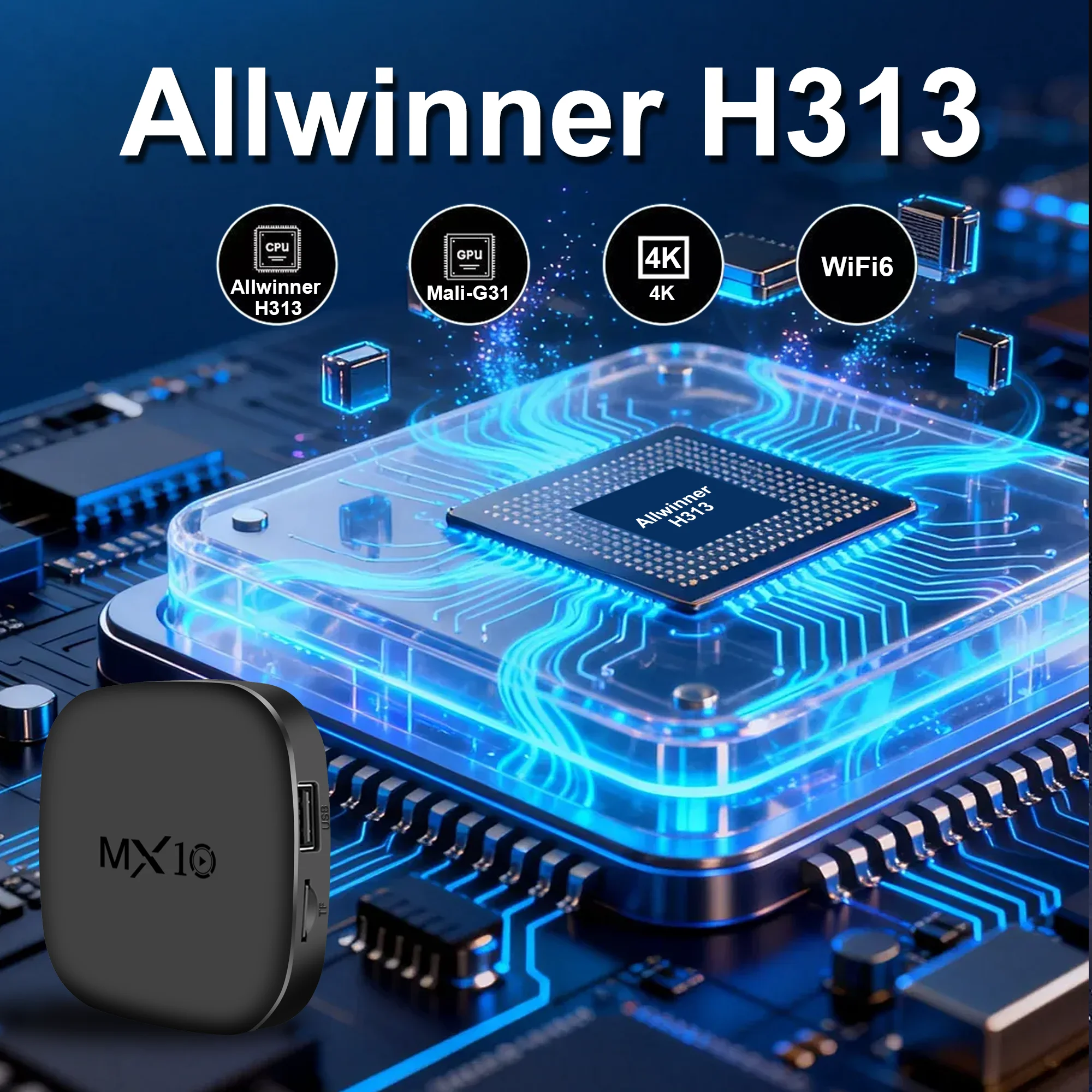 MX10‑M4 WiFi6 BT TV Box Allwin – Ddr3 8Gb recenzja i cena