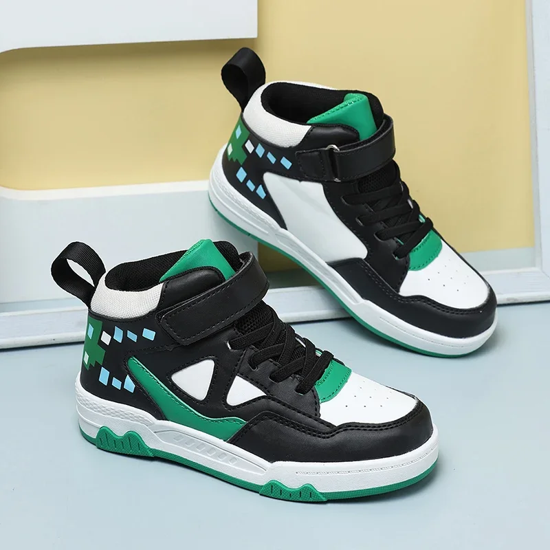 

Детская обувь на плоской подошве, детская кожаная спортивная обувь, обувь с дышащей сеткой, осеннее новое поступление, средние и большие zapatillas