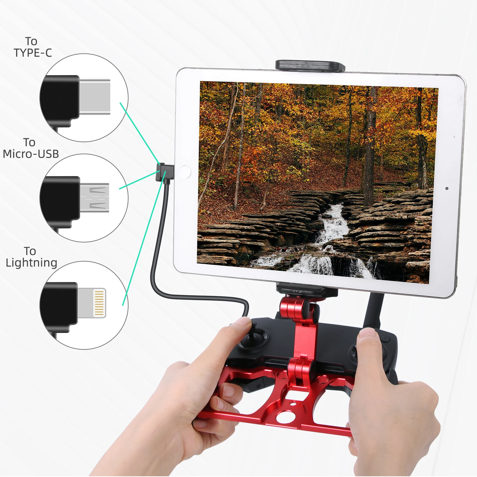 Micro-USB naar Lightning/TYPE-C/Micro-USB Datakabel Smartphone Tablet 15/30 cm Lijn Voor DJI MAVIC MINI/SE/MAVIC 2/MAVIC AIR/Spark