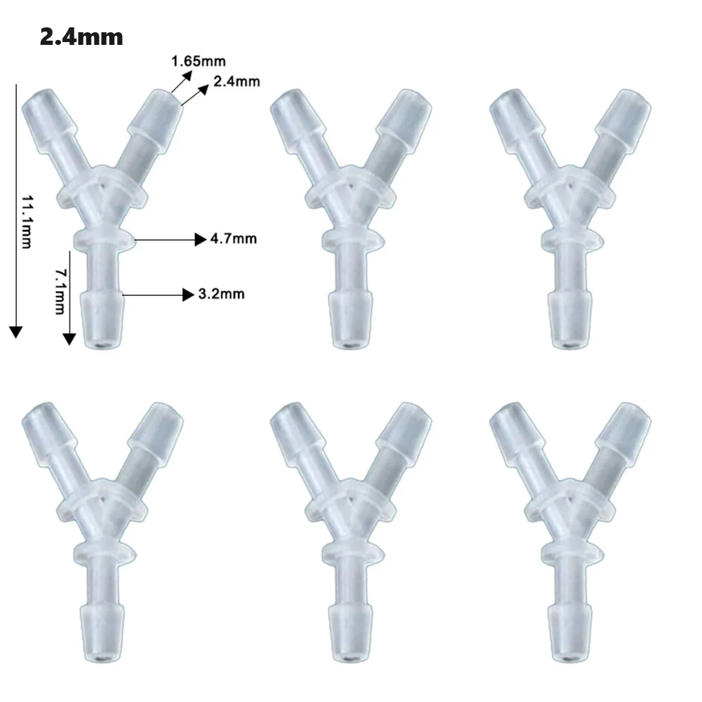 

Air Pump Fitting Air Hose Connector 4.8MM 7.9MM Polypropylene Plastic Resistant To Acids And Alkalis Diverter Connector