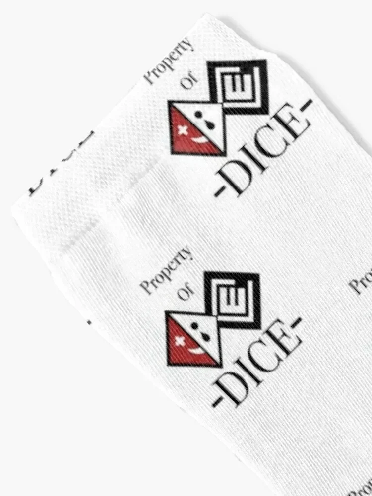 Property Of DICE Socks hockey winter gifts bright garter men cotton high quality Socks For Girls Men's