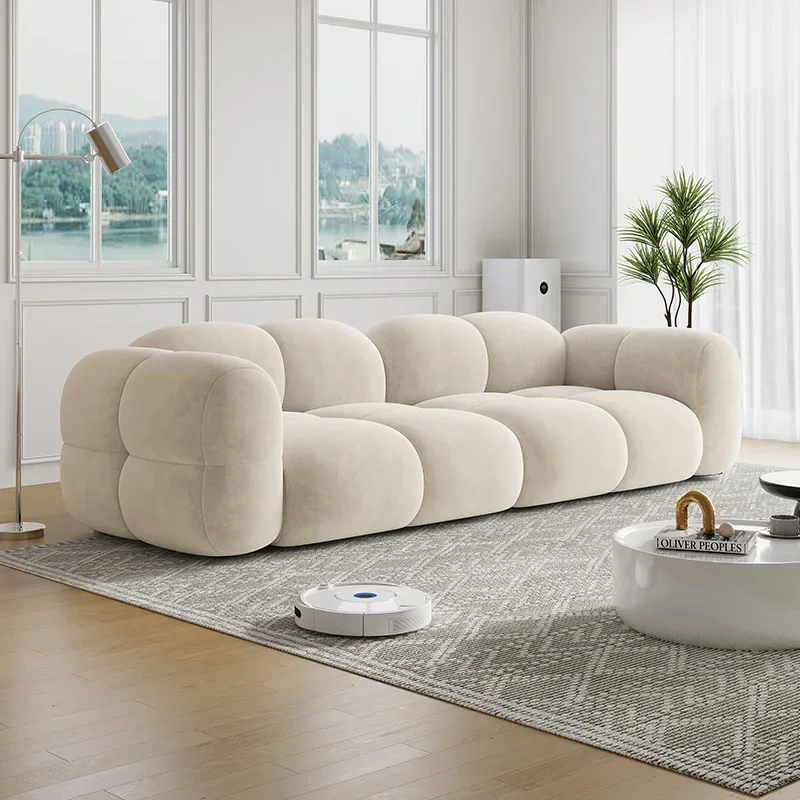 Theater Unique Living Room Sofas Clouds Ergonomic Cream Vintage Factory Couchs Organizer Leather Canape Salon Home Furnitures