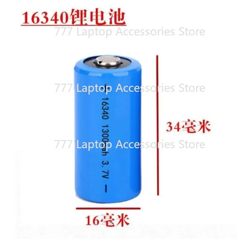 3.7V 1300mAh Rechargeable Battery CR123A 16340 Lithium Battery Pack for Power Tools LED Flashlights Toys Laser Pen Batteries