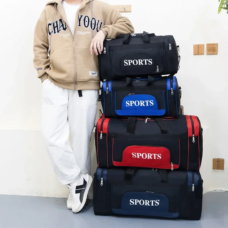 Travel Bag Luggage Storage Pack Large Capacity Portable Business Travel Handbag Waterproof Sports Fitness Shoulder Bag Unisex