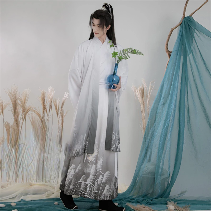 

Chinese Hanfu Dance Costume Men Carnival Halloween Cosplay Costume Party Outfit Ancient Han Dynasty Hanfu Folk Dress Performance