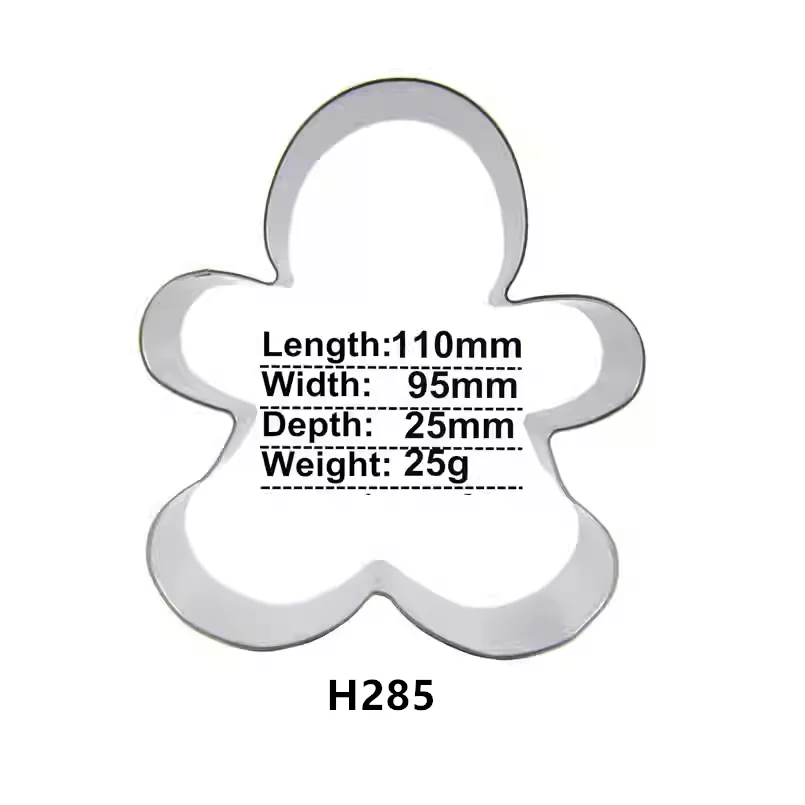 Various Gingerbread Man Shaped,Puppet Cake Cookie Biscuit Baking Molds,Stainless Steel,Cake Decorating Fondant Cutters Tool